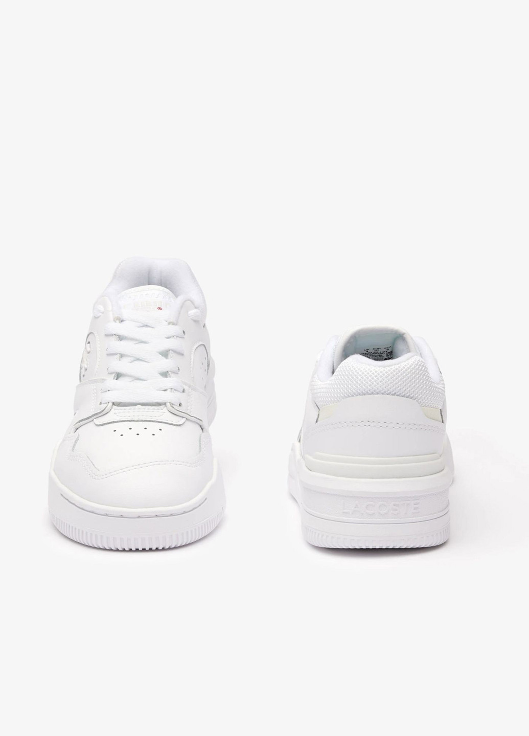 Белые демисезонные кроссовки Lacoste LINESHOT