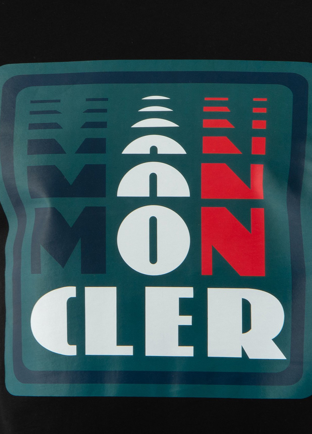 Черная футболка Moncler