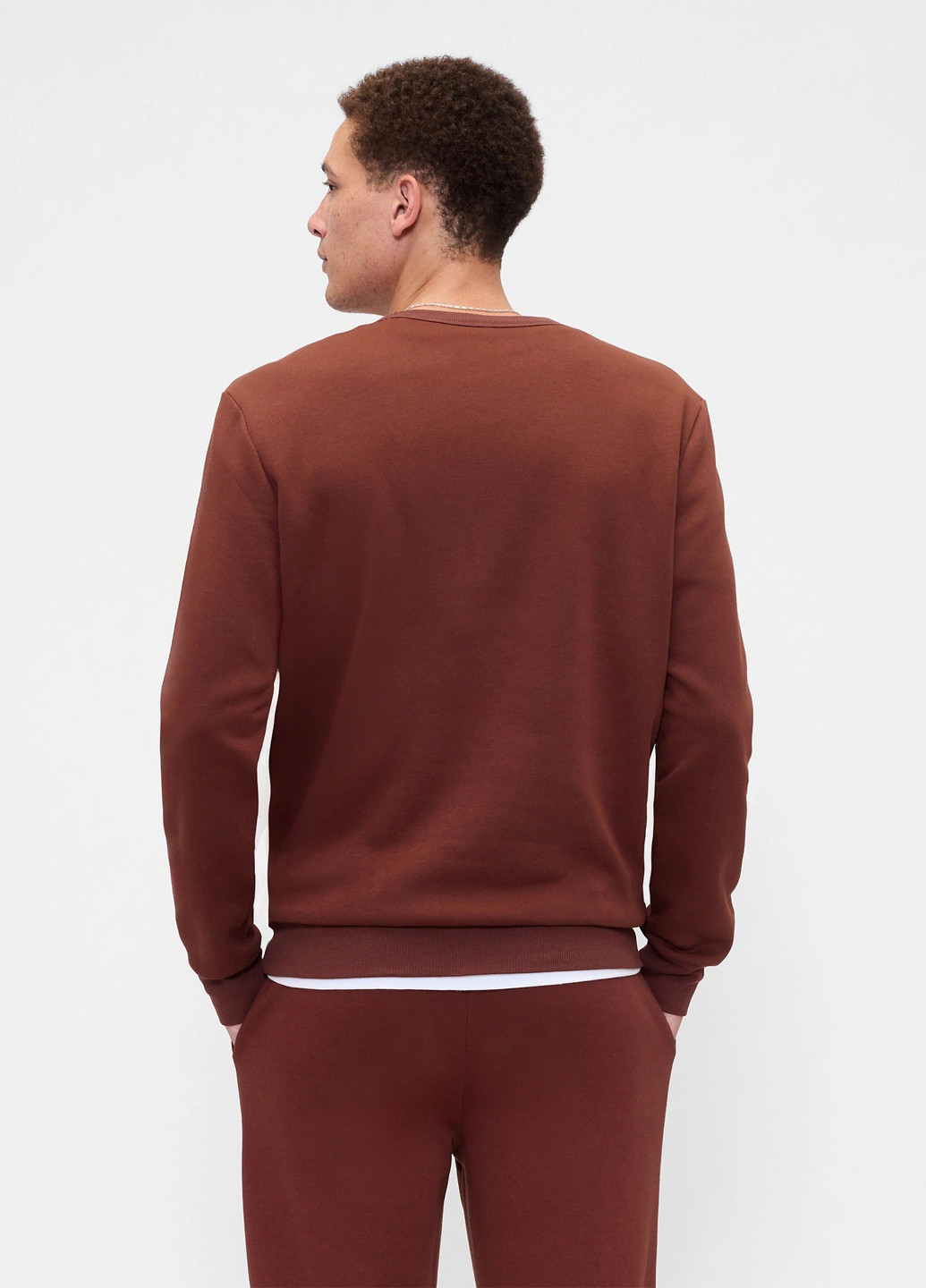 Коричневий світшот Gap логотип (367098373)