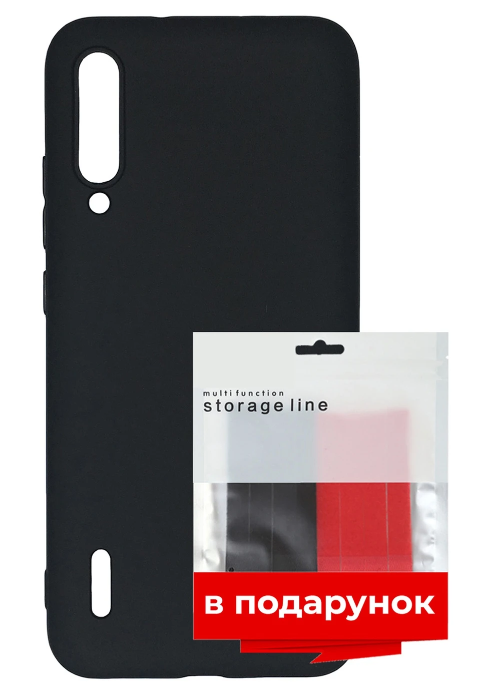 Чохол силіконовий для Xiaomi Mi A3 Black + органайзер в подарунок (ARS55161) ARS (225525202)