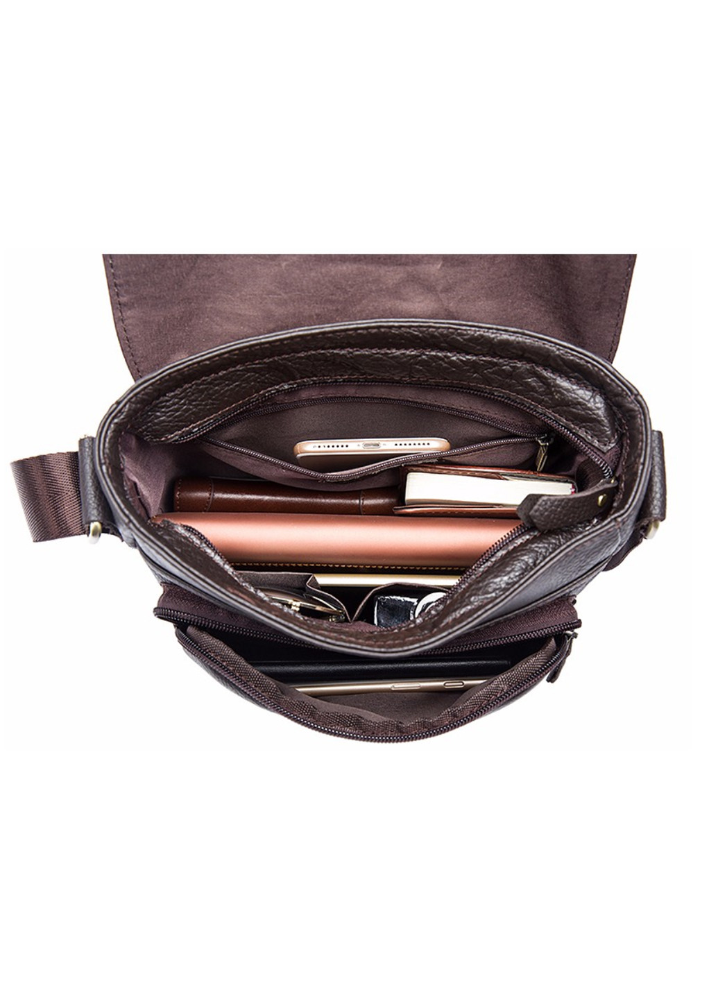 Чоловіча шкіряна сумка 25,5х24х6 см Vintage (252130458)