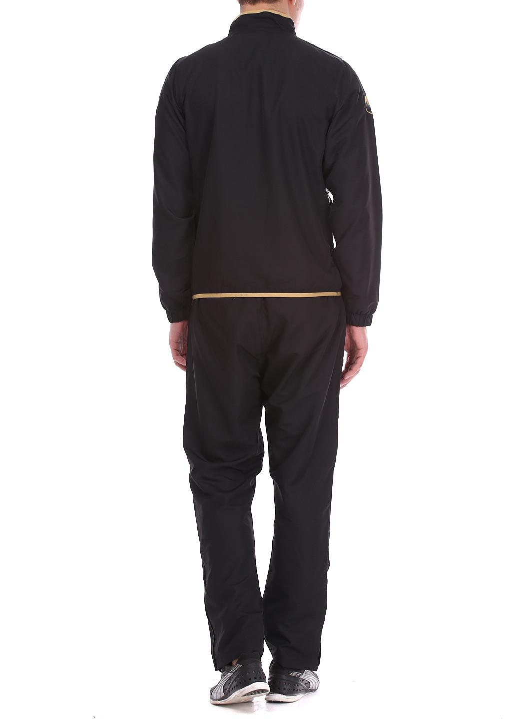 Черный демисезонный костюм (кофта, брюки) с длинным рукавом Uhlsport