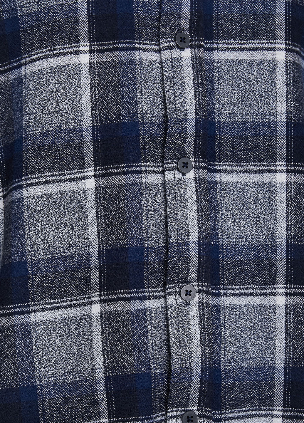 Темно-синяя кэжуал рубашка в клетку KOTON
