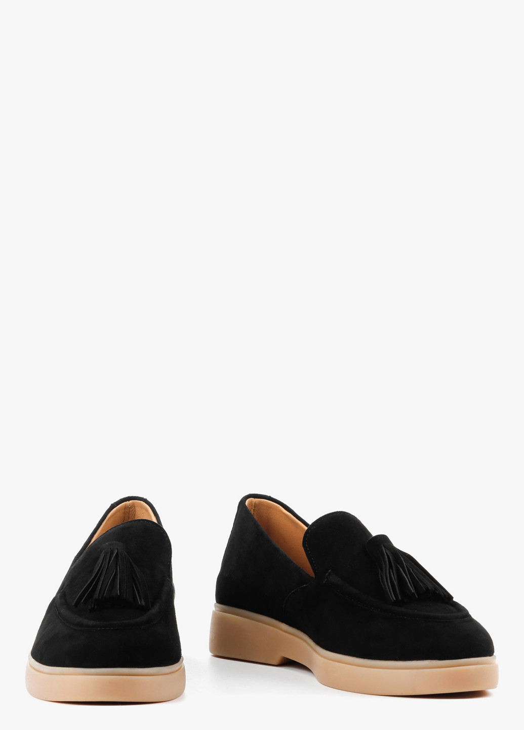 Le'BERDES Туфли лоферы черный з натуральная замша, украина — демисезон (302137777)