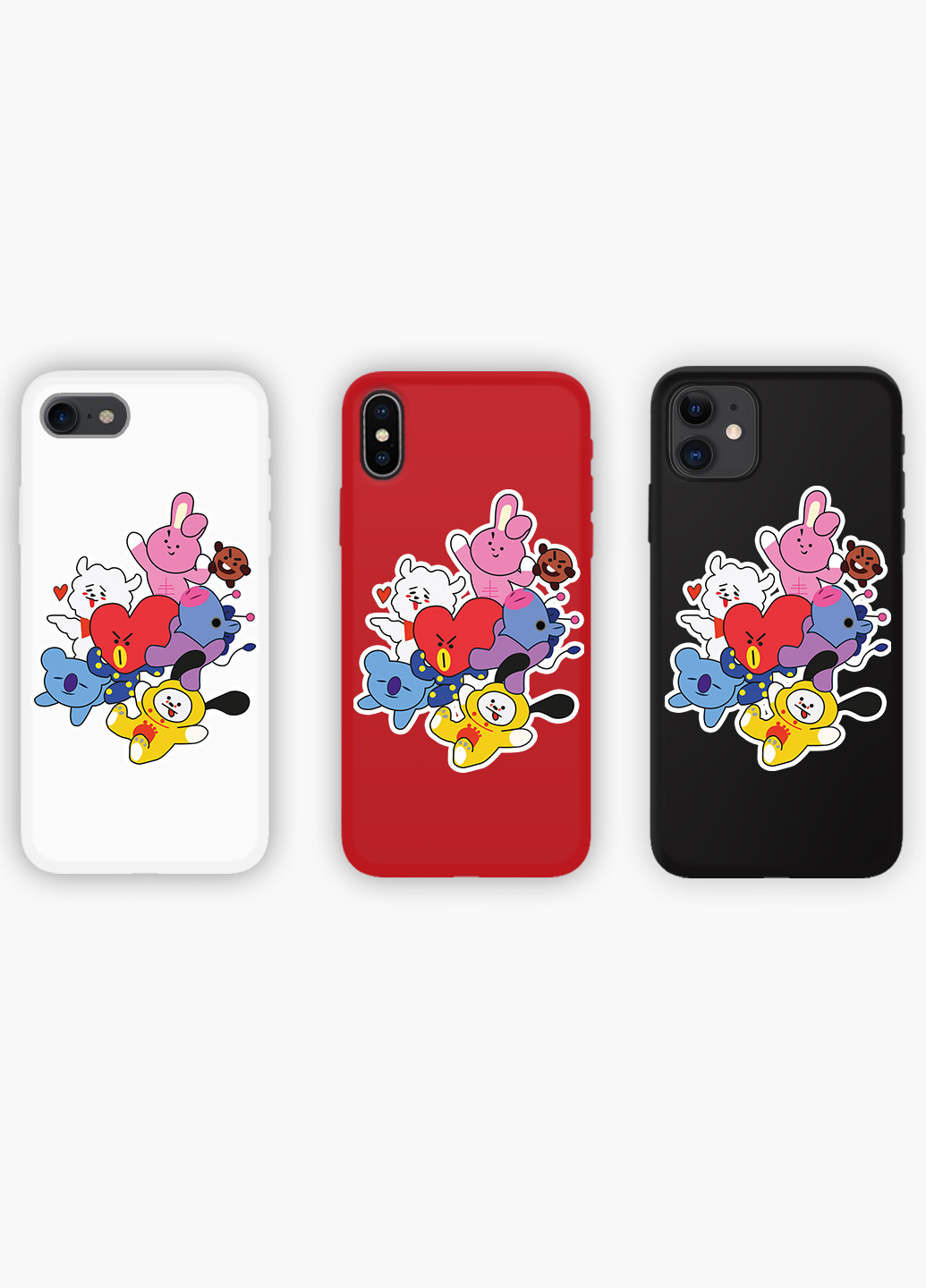 Чехол силиконовый Apple Iphone X БТС (BTS) (6129-1166) MobiPrint (219335900)