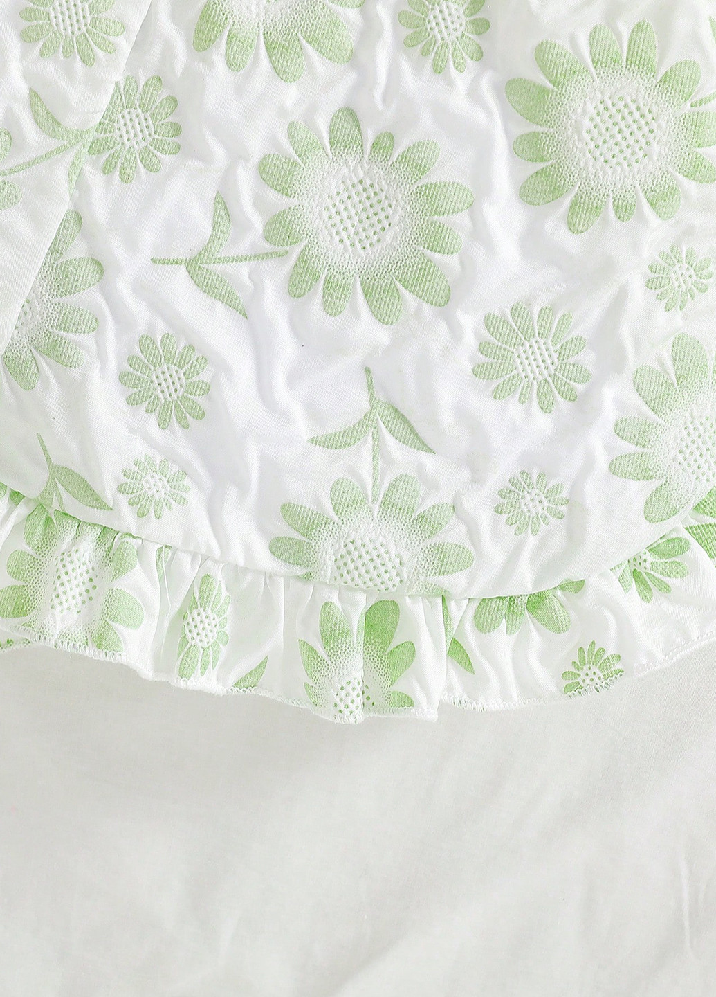 Світло-зелений літній костюм (топ, шорти) SHEIN