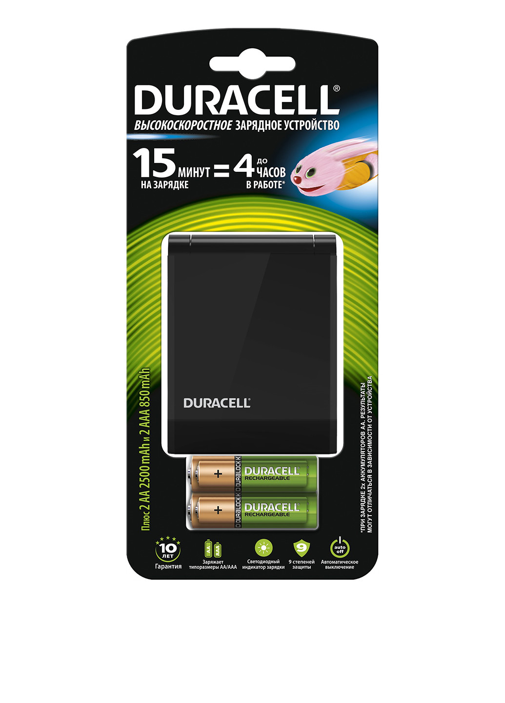 Зарядное устройство для аккумуляторов CEF27 AA 25002 AAA 850 (1 шт.) Duracell (43215163)