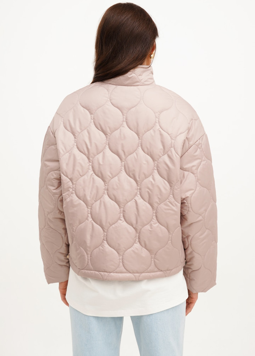 Светло-розовая демисезонная куртка куртка-лайнер ESSME