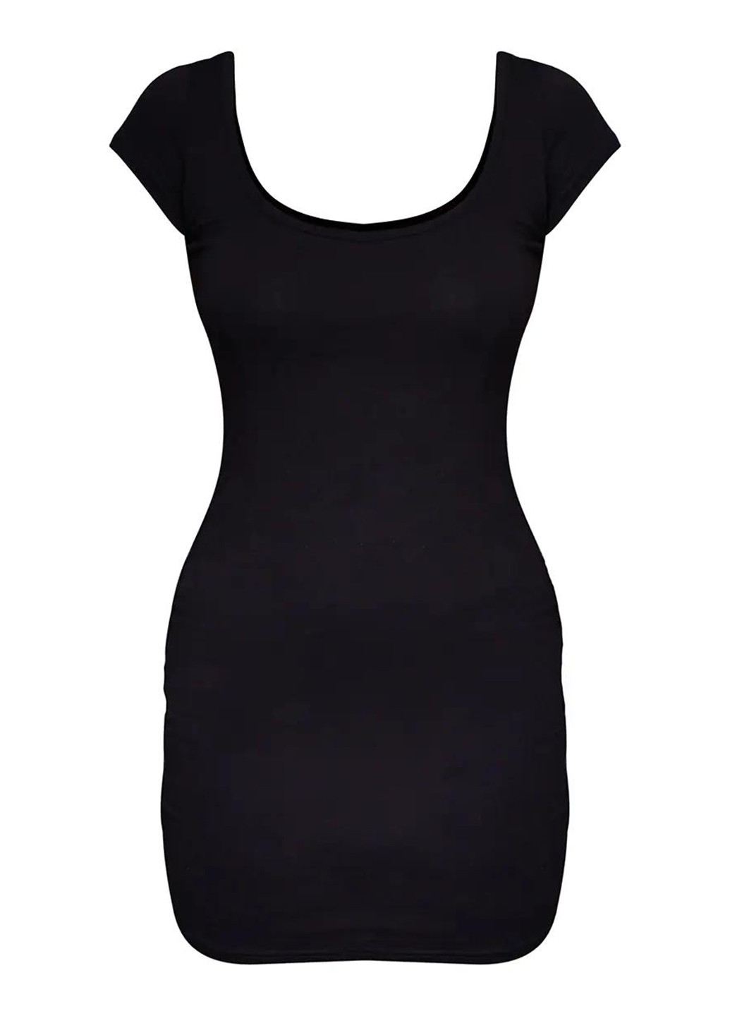 Чорна кежуал сукня сукня-футболка PrettyLittleThing однотонна