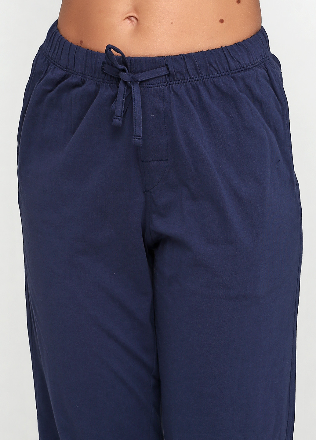 Темно-синя всесезон піжама (лонгслів, брюки) лонгслив + брюки H&M