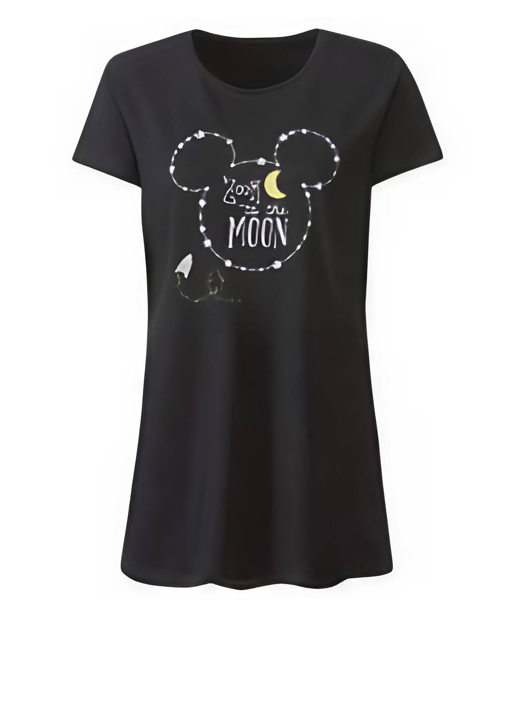 Черное домашнее платье платье-футболка Esmara персонажи