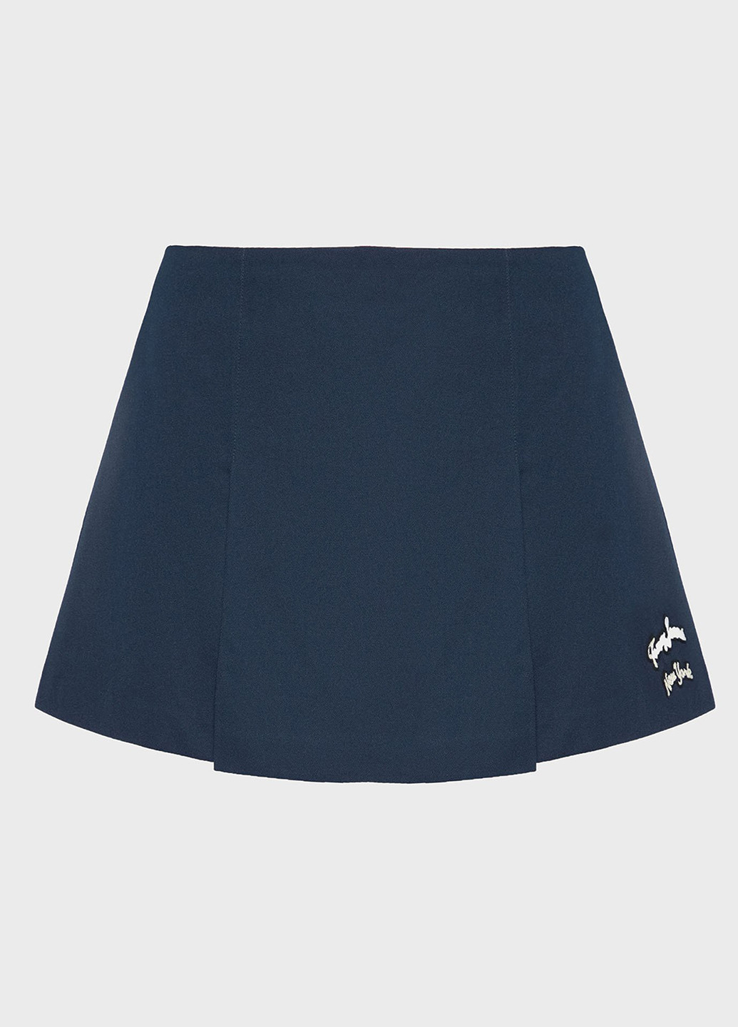 Темно-синяя кэжуал с логотипом юбка Tommy Jeans а-силуэта (трапеция)