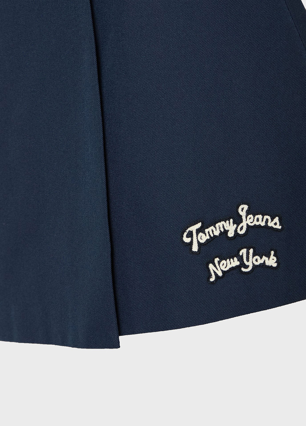 Темно-синяя кэжуал с логотипом юбка Tommy Jeans а-силуэта (трапеция)