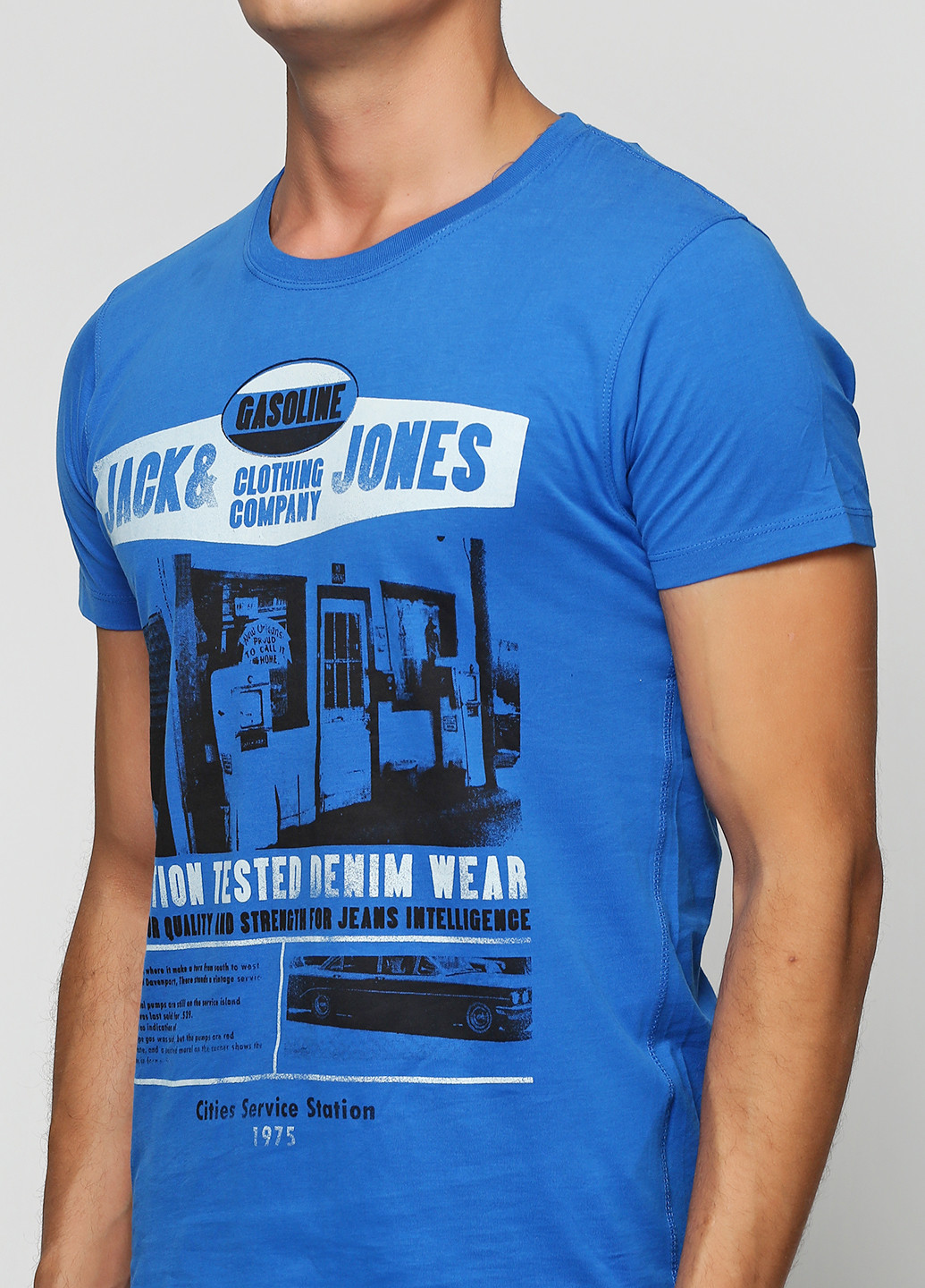 Синяя футболка Jack & Jones