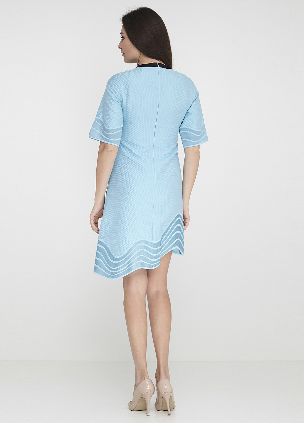 Голубое кэжуал платье 3.1 Phillip Lim однотонное