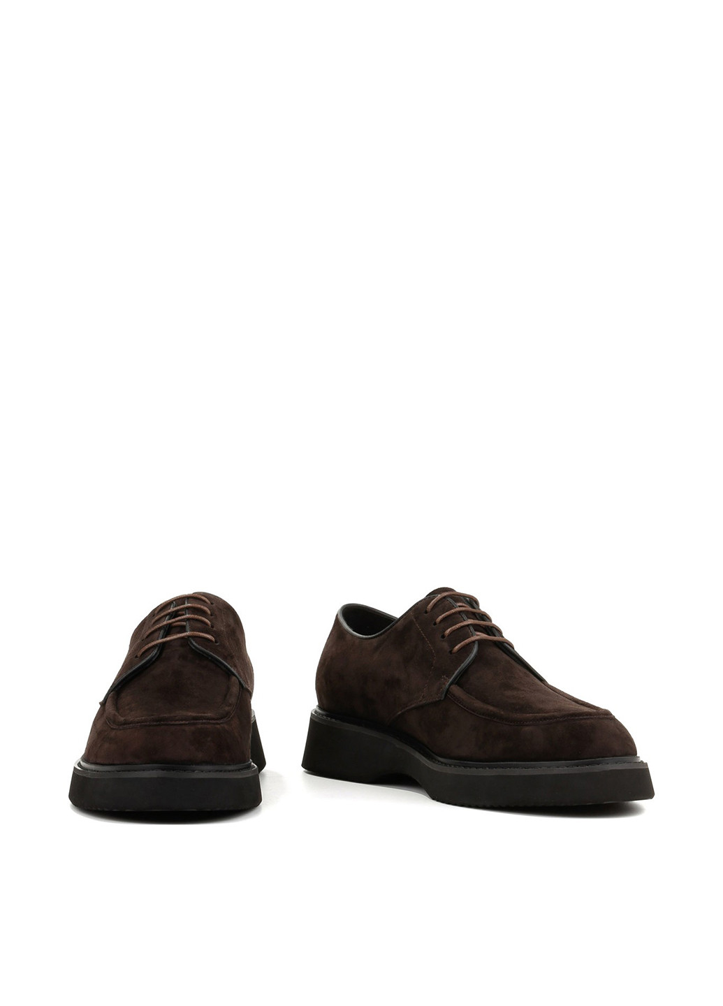 Темно-коричневые классические, кэжуал туфли Le'BERDES на шнурках