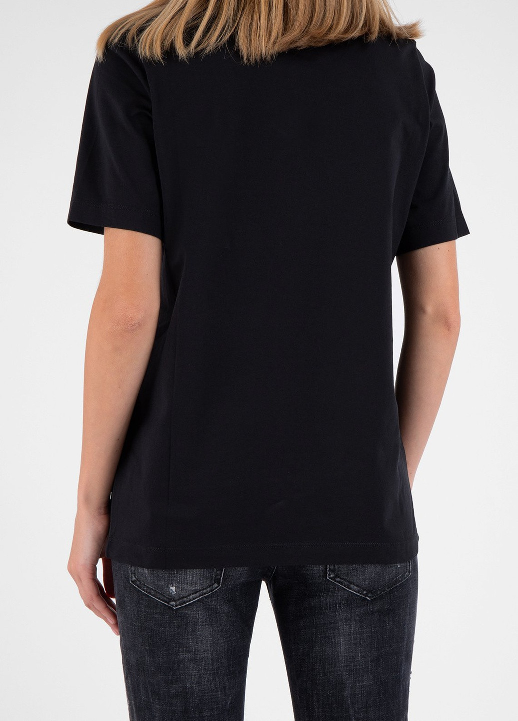 Черная летняя футболка Dsquared2