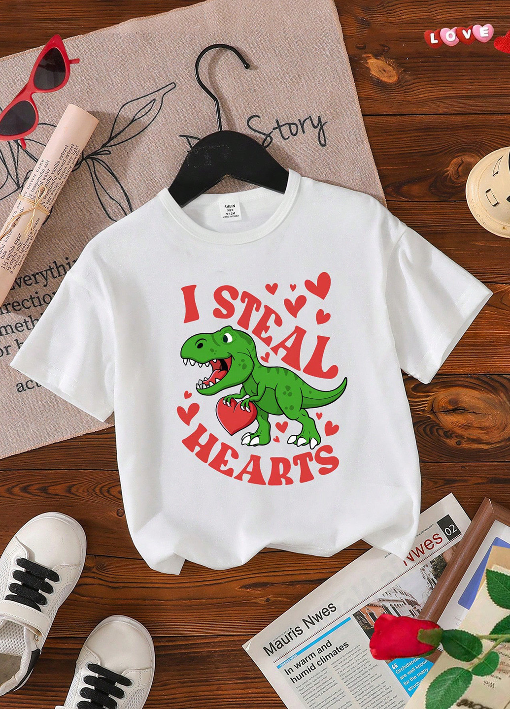 Белая летняя футболка SHEIN