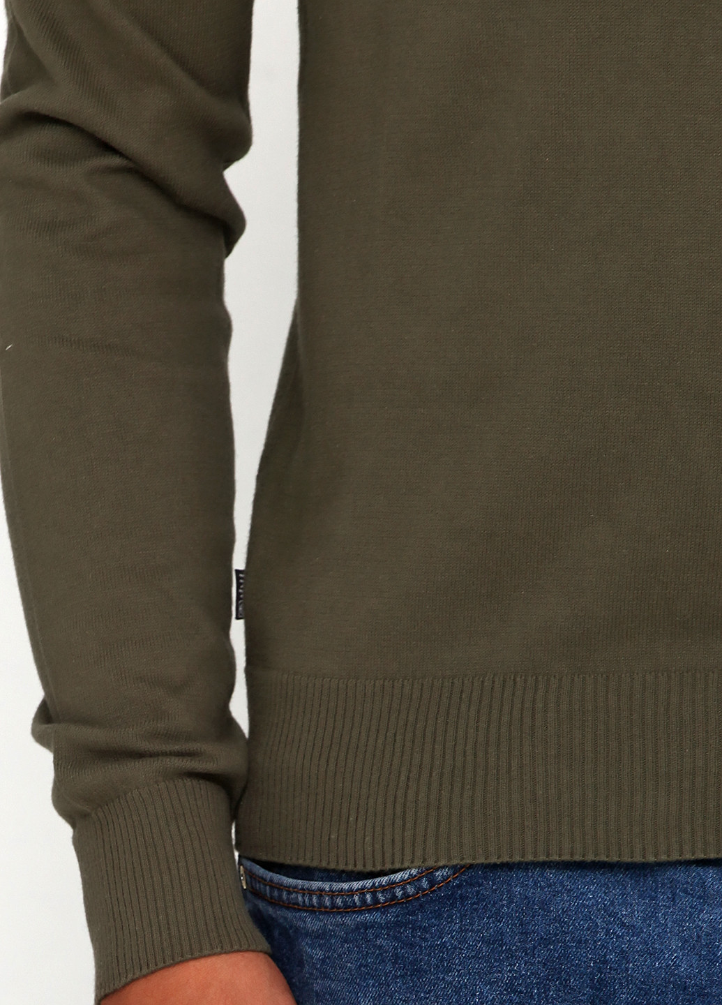 Оливковий (хакі) демісезонний джемпер пуловер Terranova