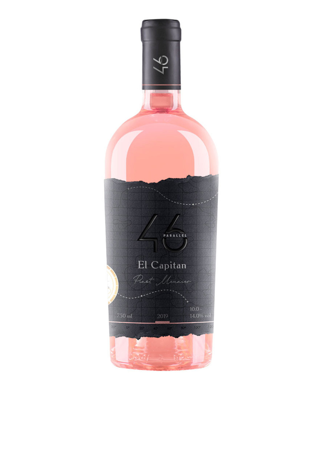 Вино ординарное столовое сухое сортовое розовое El Capitan Rose, 0,75 л 46 Parallel розовое