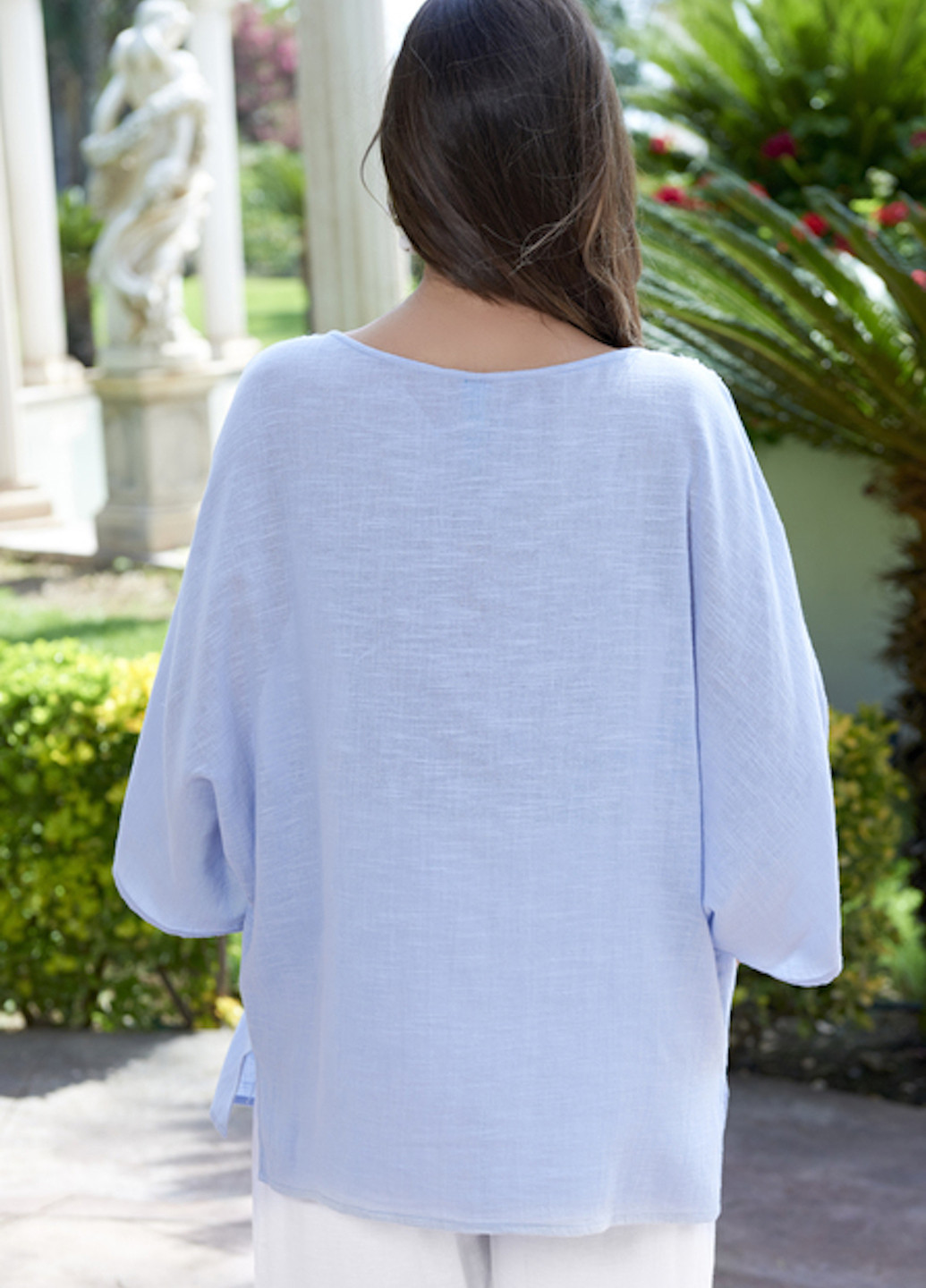 Голубая летняя блуза Anastasea