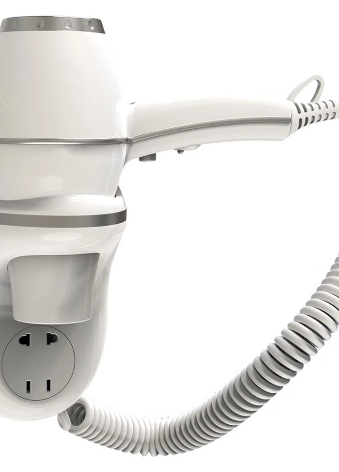 Фен настінний Trento 2000 W Білий (60121) Trento Sanitary Ware (253961036)