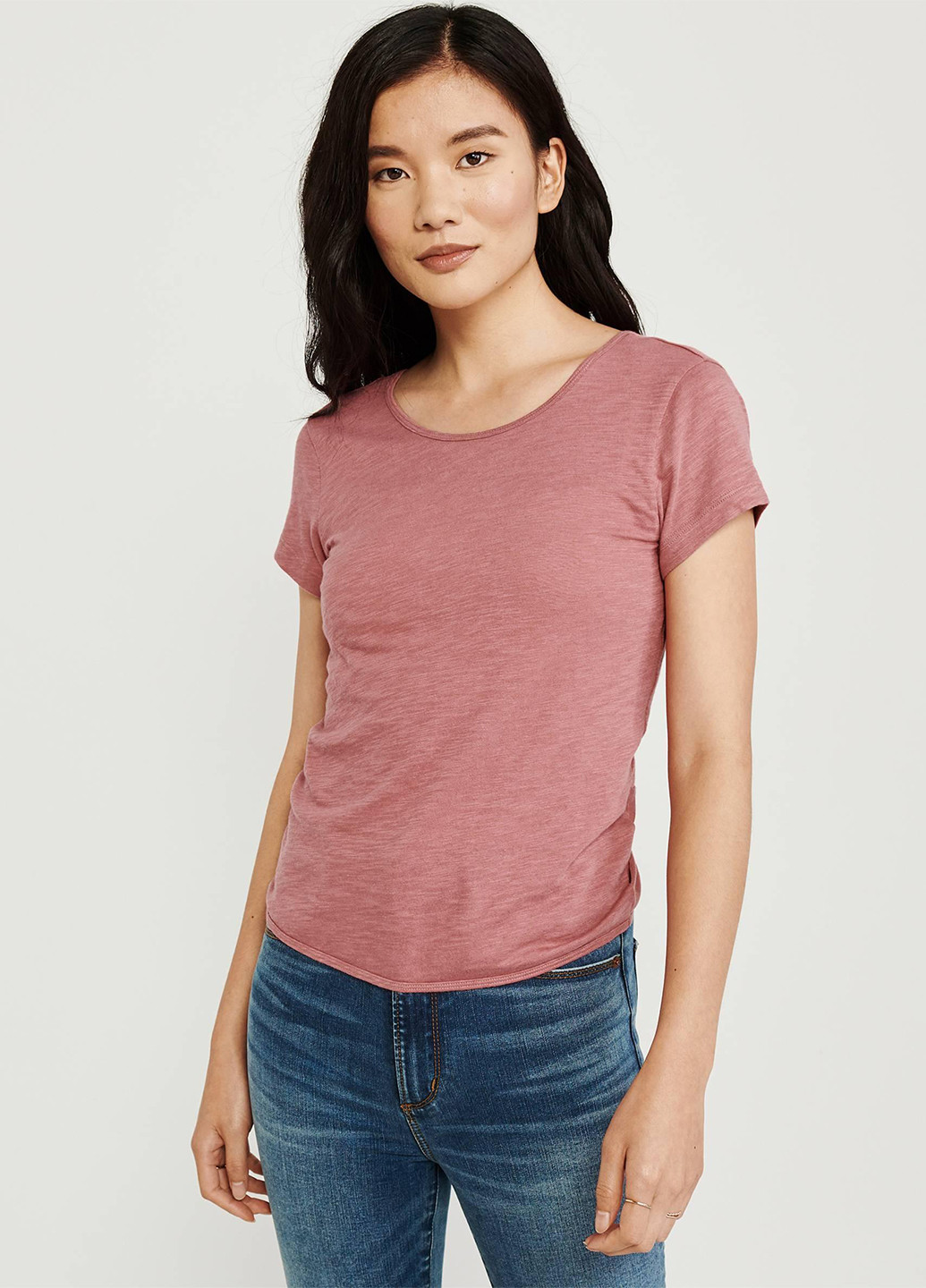 Рожева літня футболка Abercrombie & Fitch