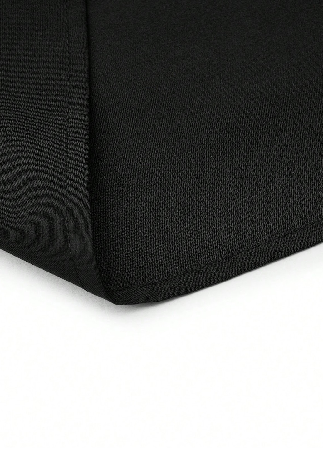 Черное кэжуал платье а-силуэт SHEIN однотонное