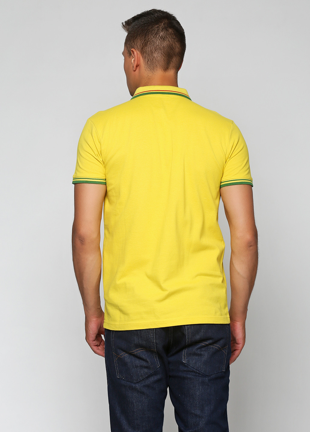 Желтая футболка-поло для мужчин Rifle однотонная