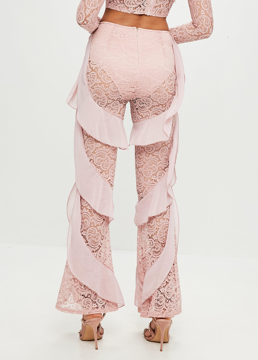 Розовые нарядные летние брюки Missguided