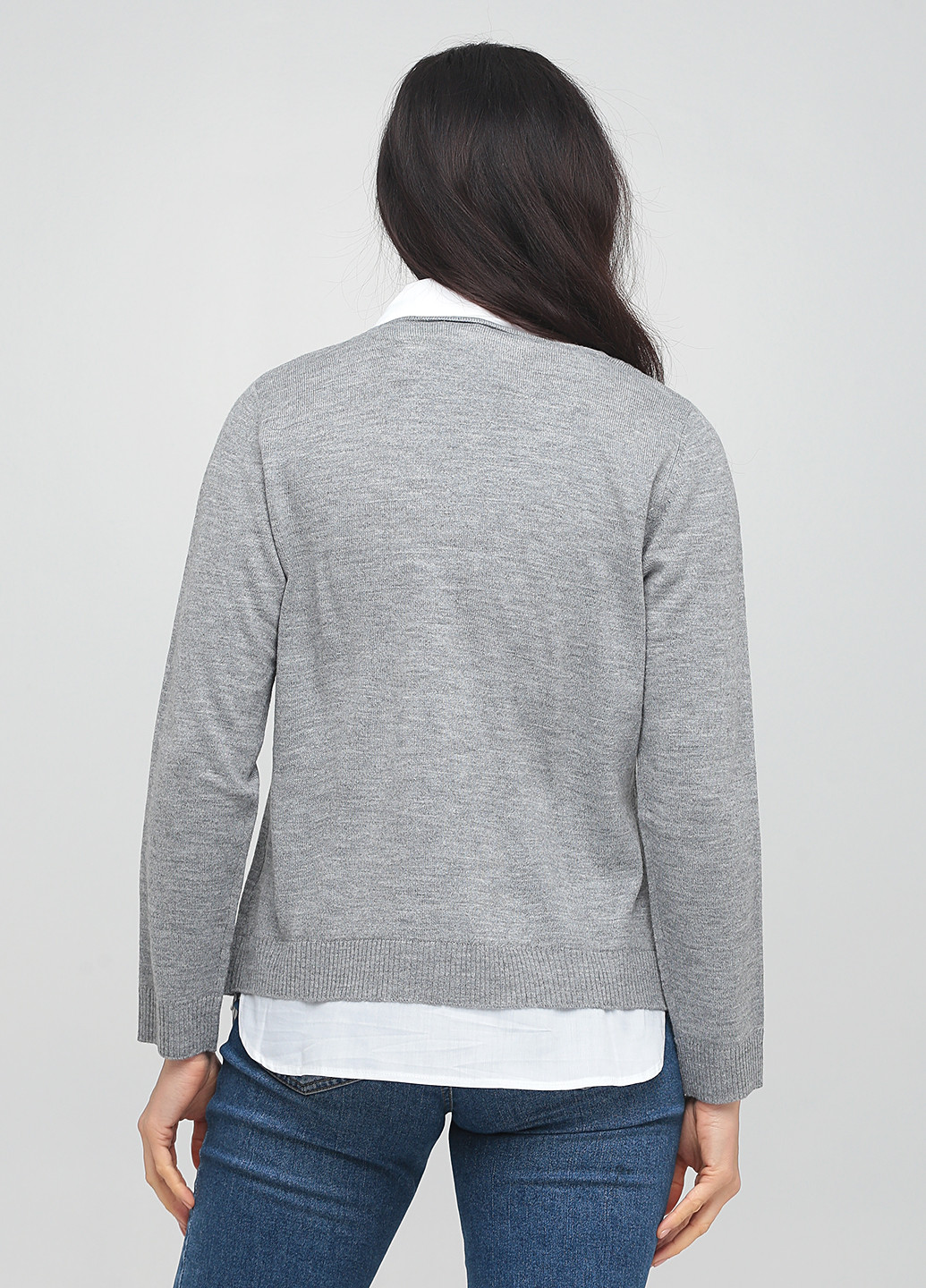 Сірий демісезонний светр Collection L
