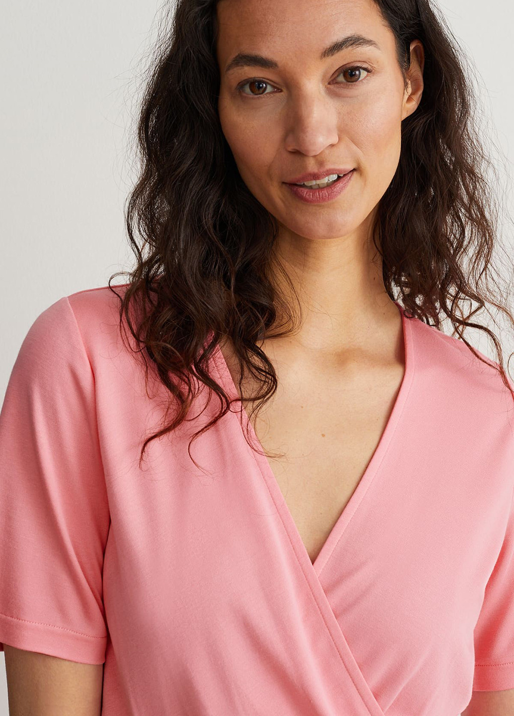 Рожева кежуал сукня C&A однотонна