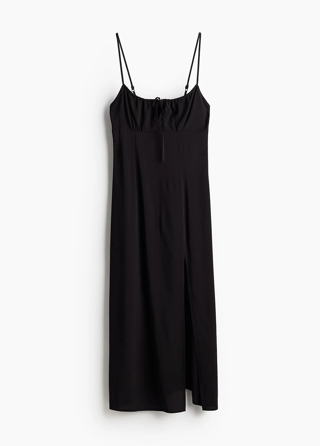Черное кэжуал платье H&M однотонное