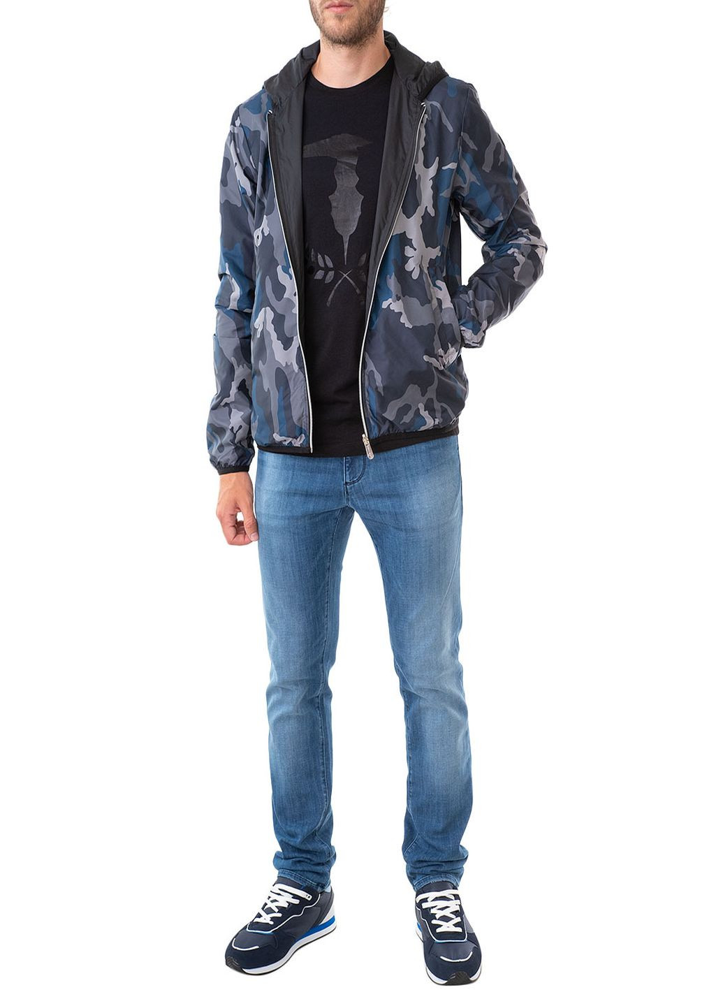 Комбинированная демисезонная куртка Trussardi Jeans