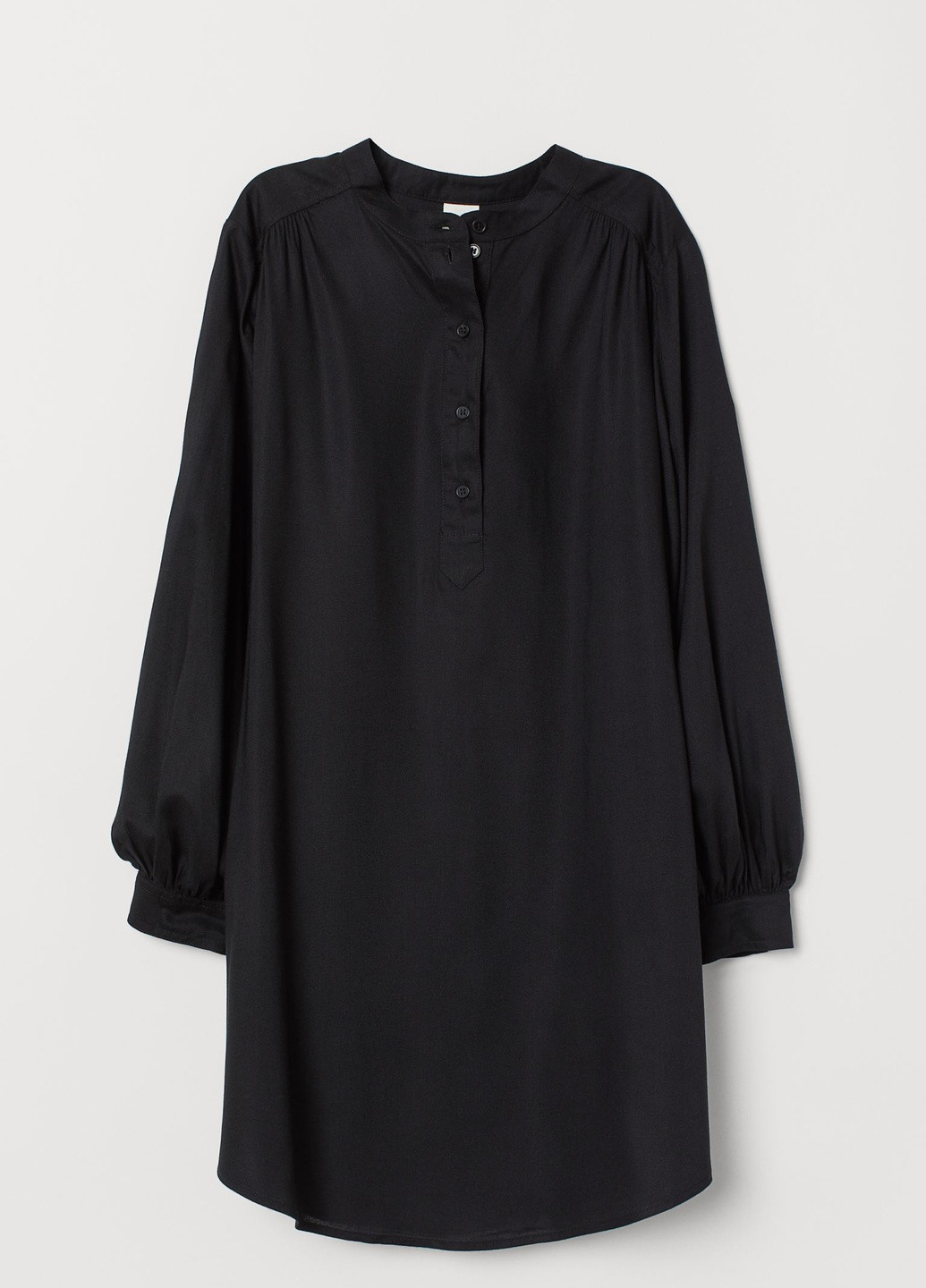 Черное кэжуал платье H&M однотонное