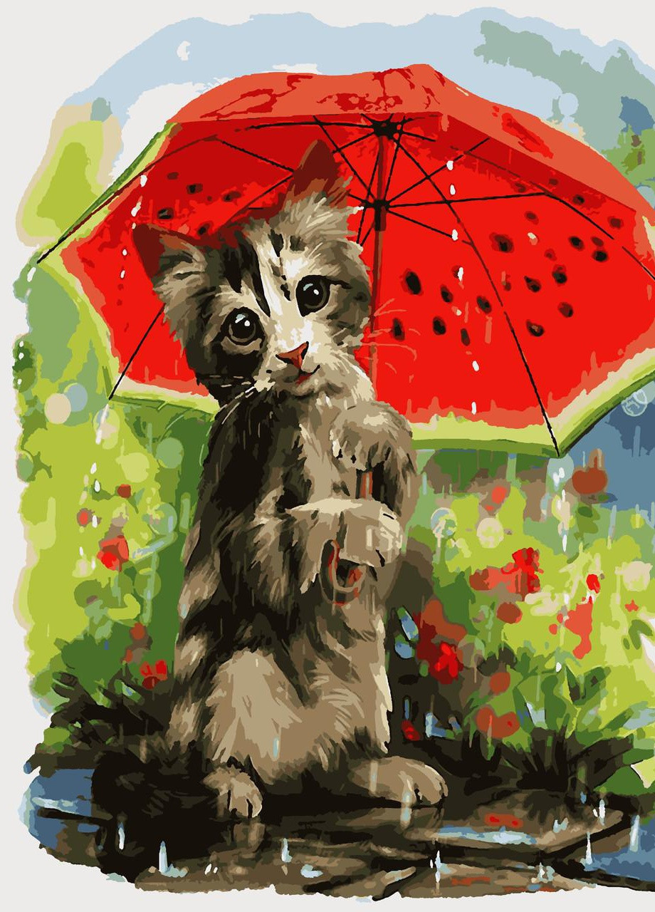 Картин по номерам "Дождик" 50*60 см No Brand (254583817)