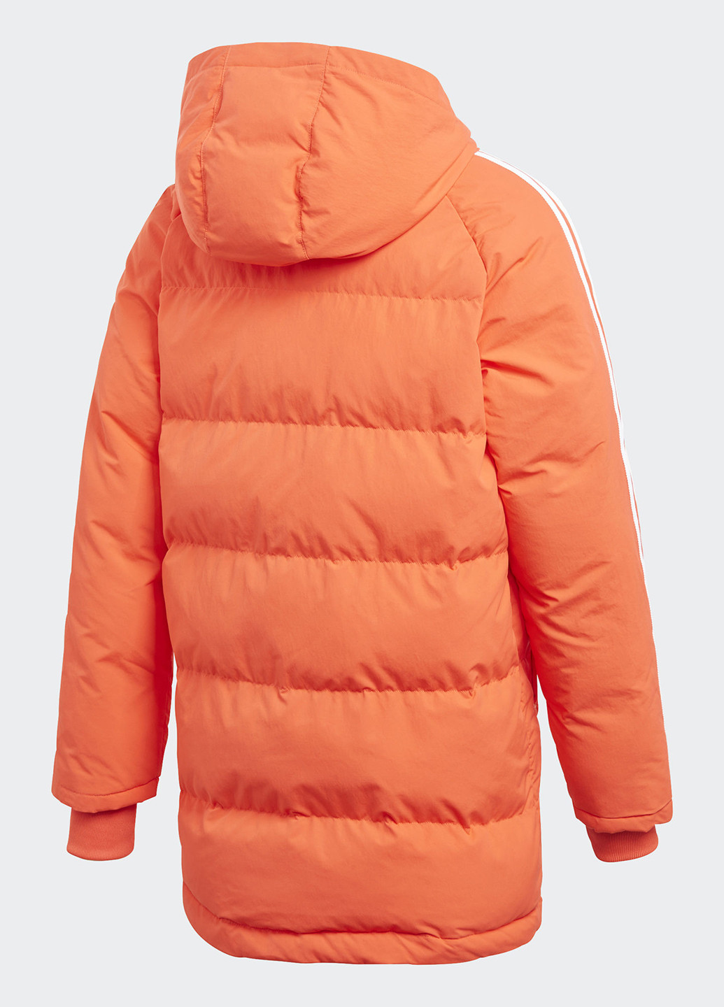 Оранжевая зимняя куртка adidas