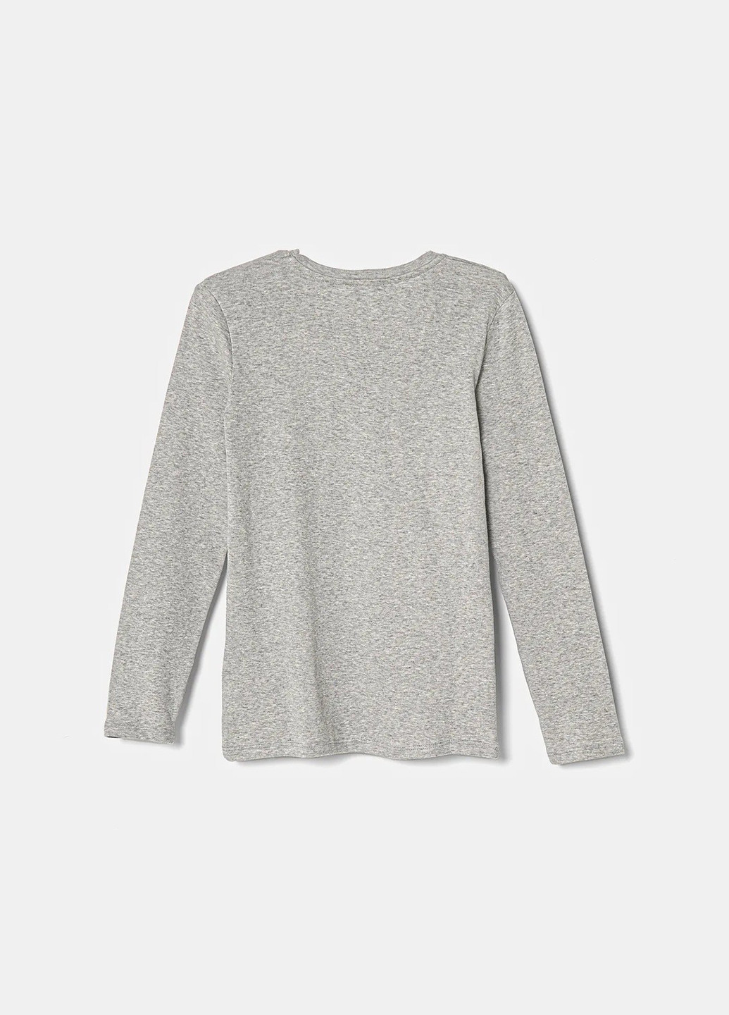 Серый демисезонный кэжуал лонгслив United Colors of Benetton меланж