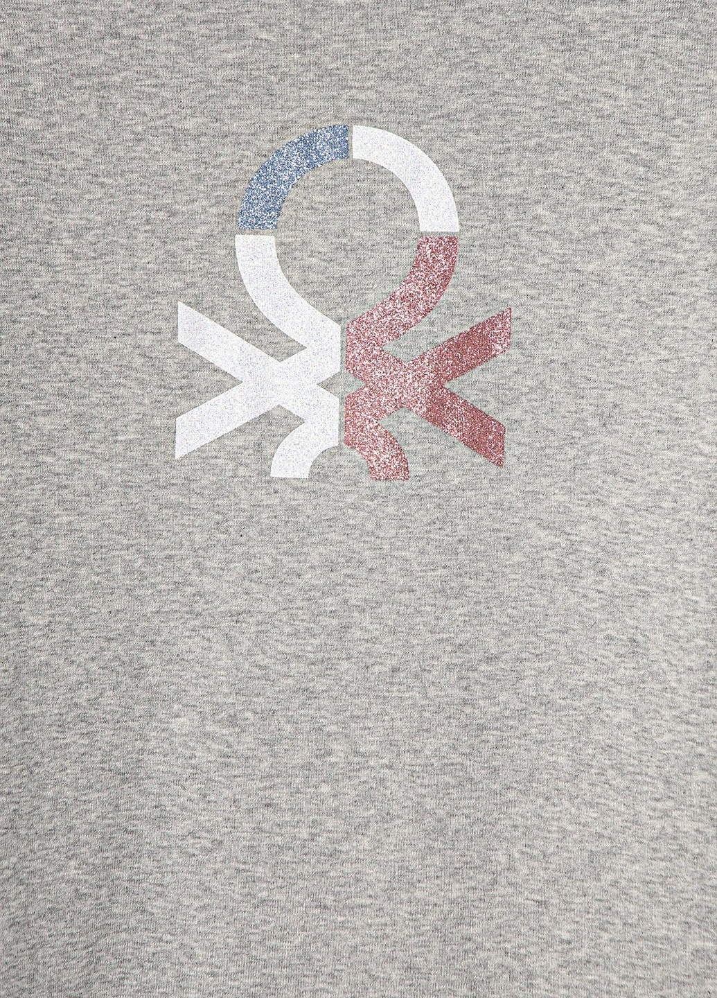 Серый демисезонный кэжуал лонгслив United Colors of Benetton меланж