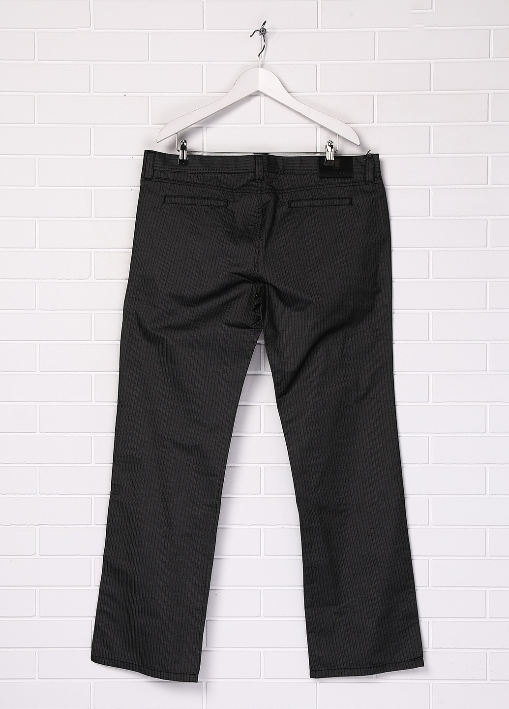 Грифельно-серые кэжуал демисезонные прямые брюки Karl Lagerfeld