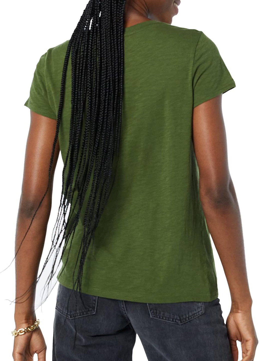 Темно-зеленая летняя футболка Goodthreads