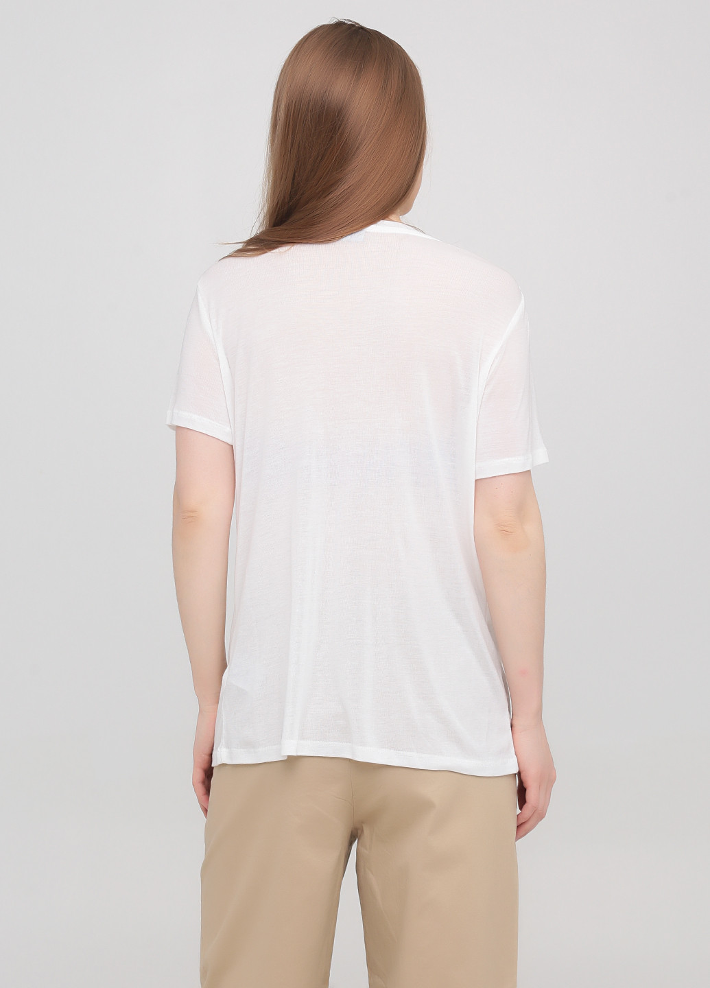 Белая летняя футболка Minimum