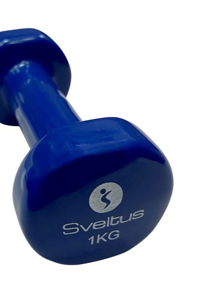 Гантель для фитнеса виниловая 1 кг (SLTS-1181-9) Sveltus (254366363)