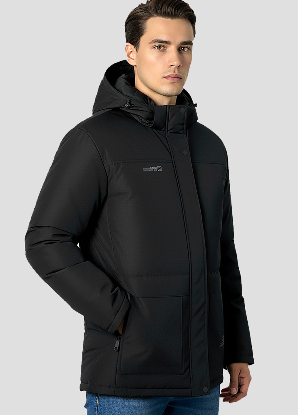 Черная зимняя куртка Sun's House