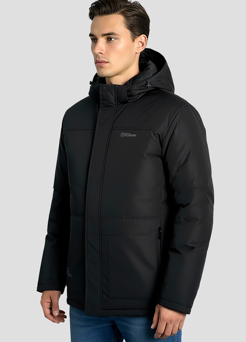 Черная зимняя куртка Sun's House