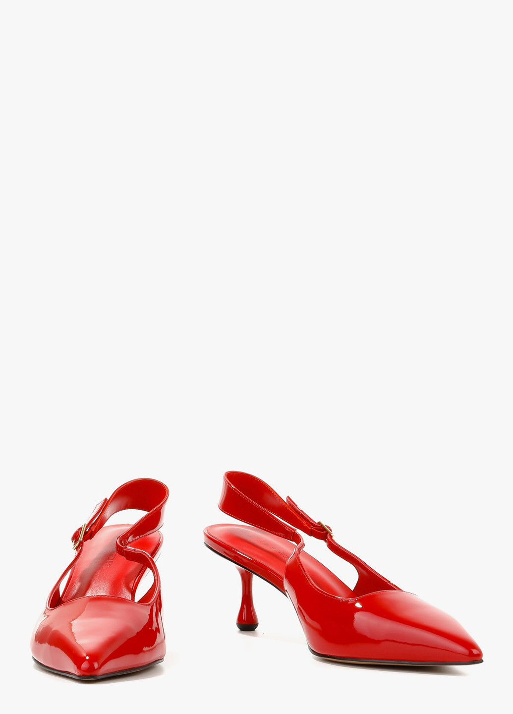 Le'BERDES Туфлі слінгбекі червоний з натуральна шкіра, україна — літо (322646207)