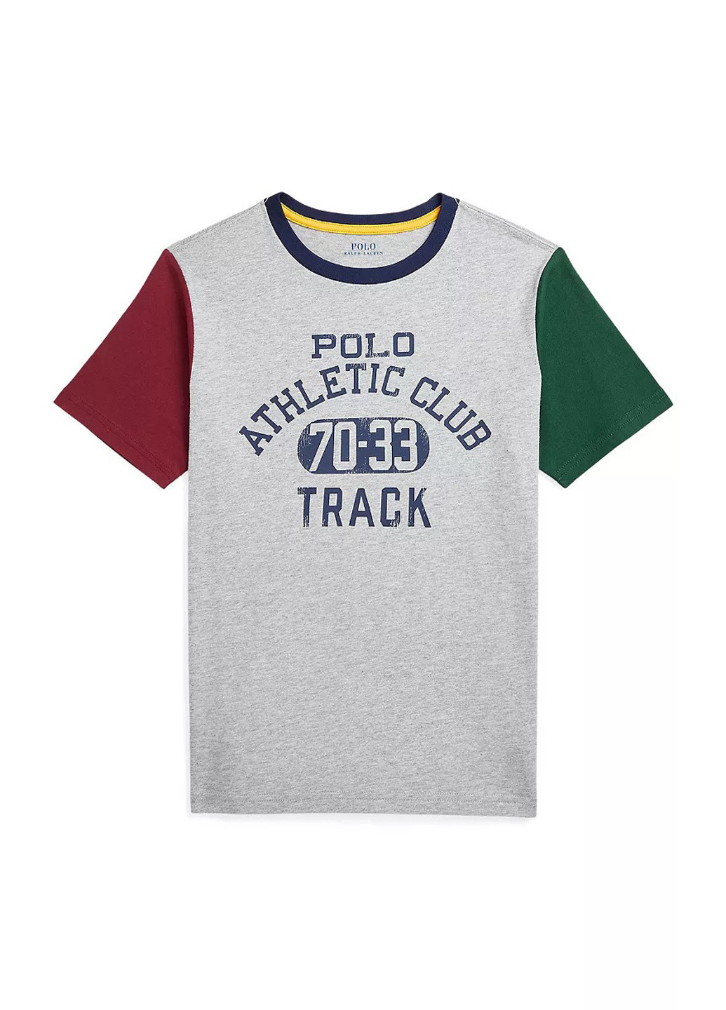 Серая летняя футболка Ralph Lauren