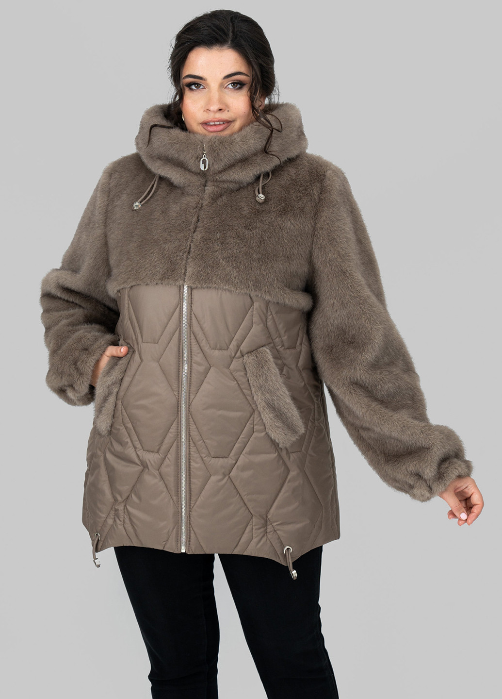 Кавова демісезонна куртка A'll Posa