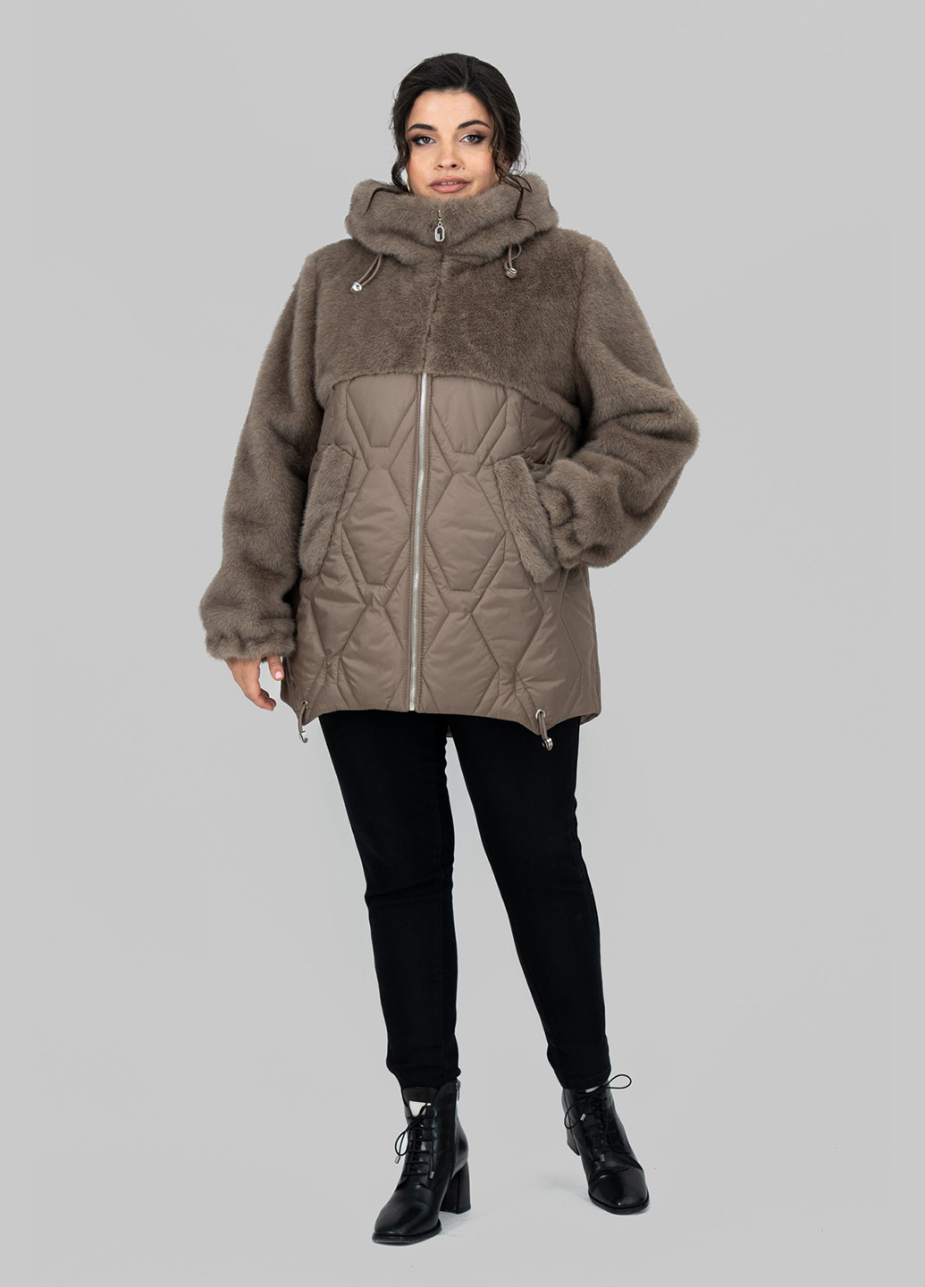 Кавова демісезонна куртка A'll Posa