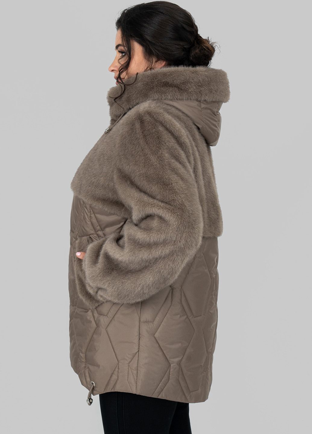 Кавова демісезонна куртка A'll Posa